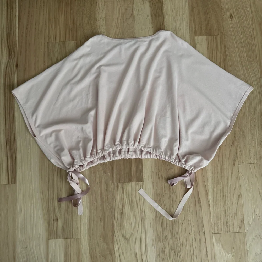 Milly Elastic Tie Hem Pink Top Boat Neck Oversized Size Small - Picture 9 of 11